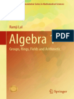 Algebra 1 Groups, Rings, Fields and Arithmetic Ramji Lal
