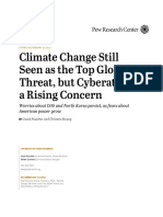 Pew Research Center Global Threats 2018