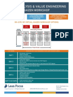 Value Analysis & Value Engineering - Kaizen Workshop