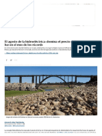 El agosto de la hidroeléctrica_ domina el precio de la luz en el mes de los récords