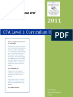 CFA Level 1 LOS Changes Between 2011 and 2010