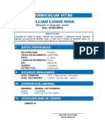 Curriculum Vitae Actual - WW