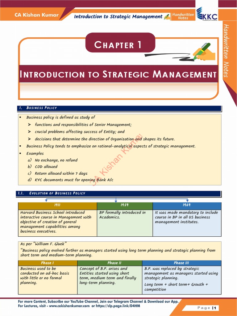 C 1 I S M: Hapter | PDF | Strategic Management | Swot Analysis