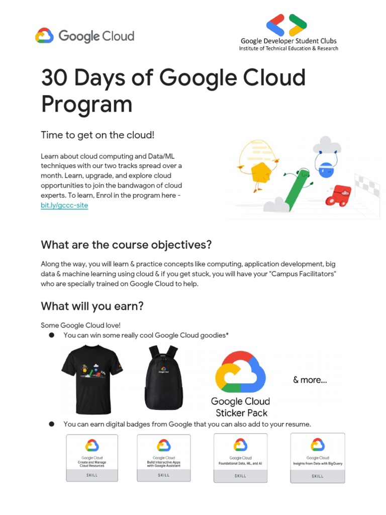 30 Days of Google Cloud Program | PDF