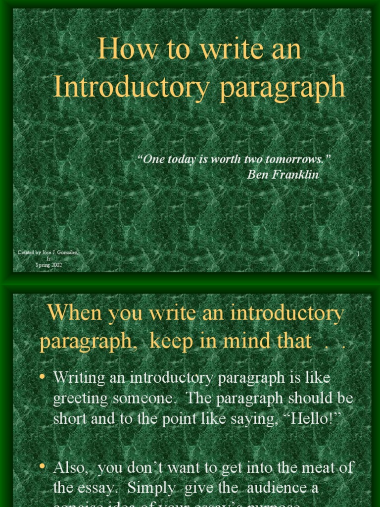 Crafting Effective Introductory Paragraphs | PDF | Communication | Essays