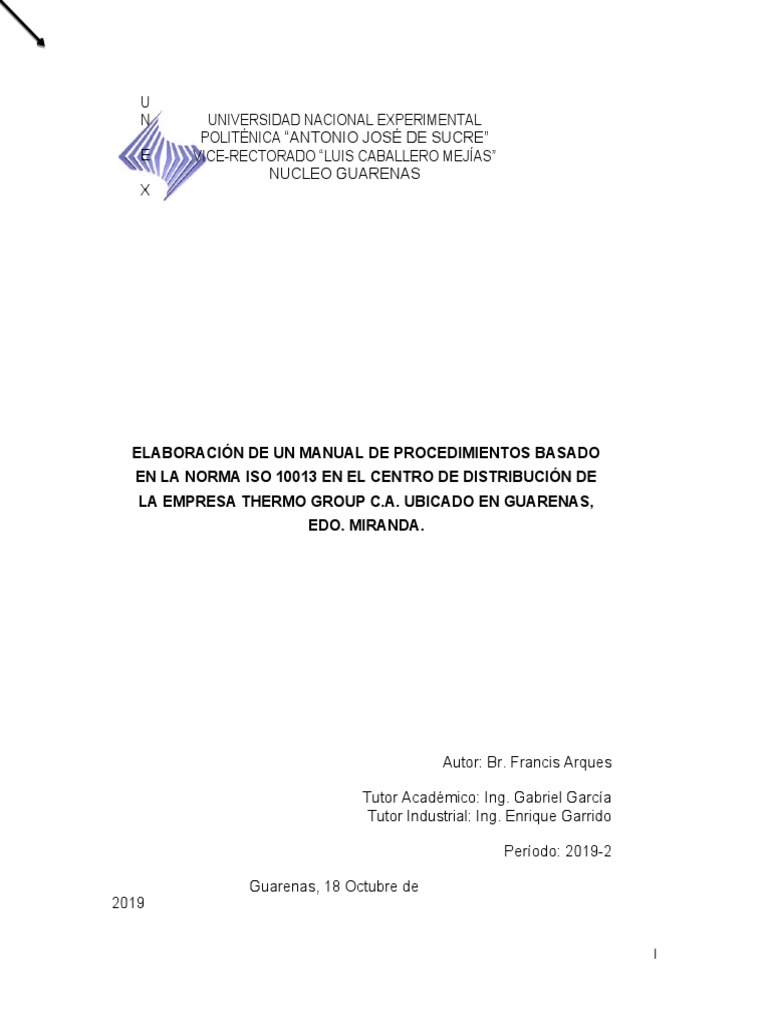 IFP Francis Arques R1 10102019 | PDF | Calidad (comercial) | Iso 9000