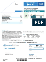 Your Energy Bill: Your Bill Breakdown Your Average Daily Electric Usage