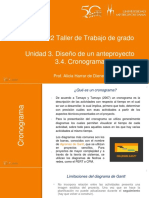 Unidad 3. Diseño de Un Anteproyecto. 3.4. Cronograma