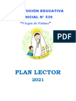 Plan Lector 2021 de la I.E.I. N° 539 Virgen de Fátima