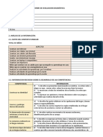 Evaluación diagnóstica competencias iniciales