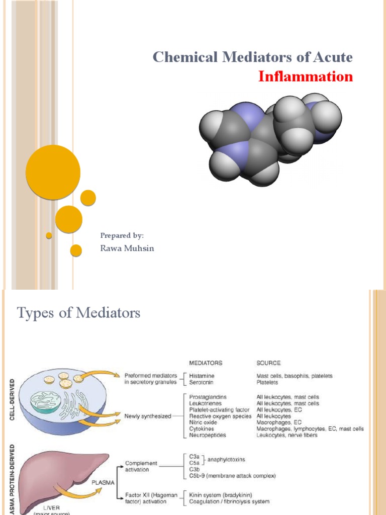 Chemical Mediators in Acute Inflammation | PDF | Inflammation | Cytokine