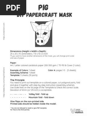 Pig_DIY_Papercraft_Mask