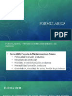 Formularios de inyección y producción