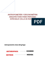 La Antropometría, La Ergonomía y La Arquitectura para Discapacitados