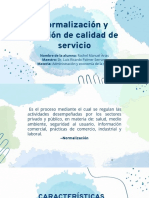 Normalización y Gestión de Calidad de Servicio