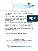 CERTIFICADO DE ACREDITACIÓN congreso