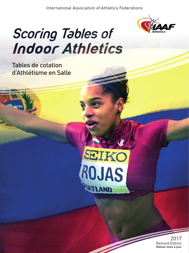IAAF Scoring Tables of Athletics Indoor PDF Athlétisme Jeux
