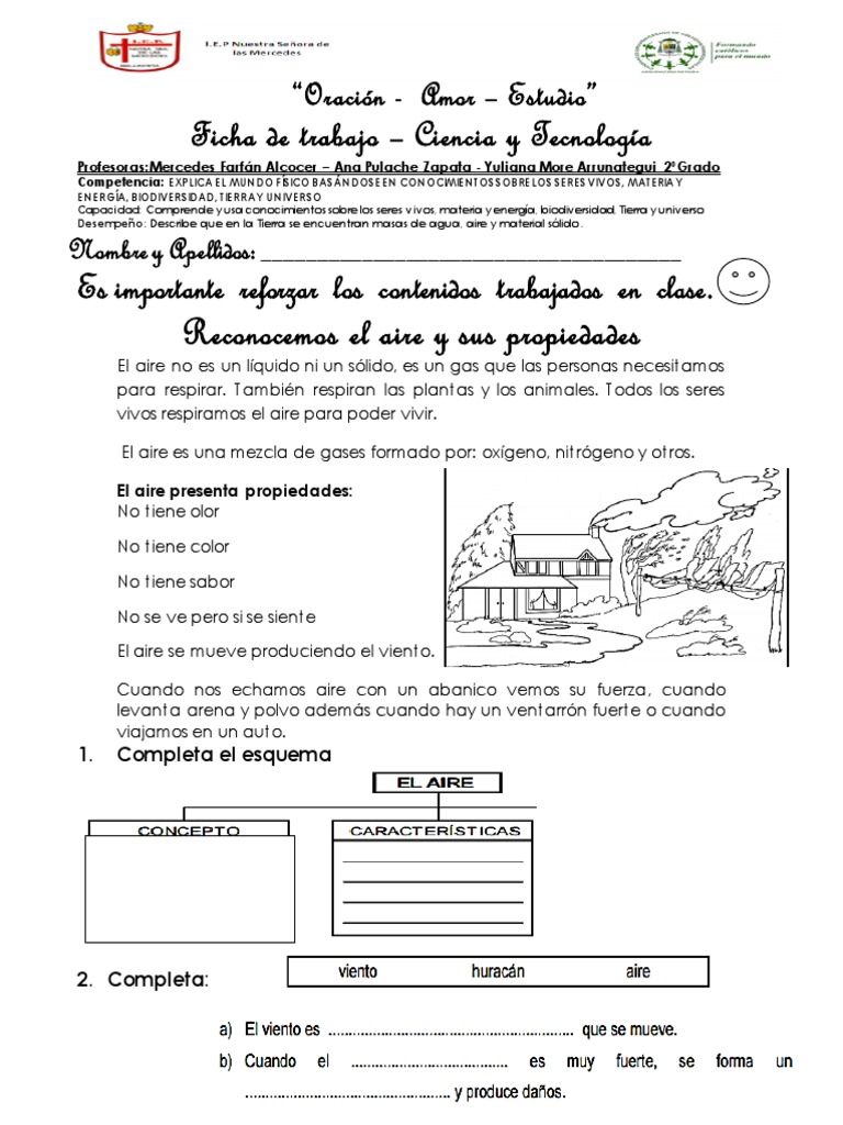 Ciencia - El Aire y Sus Características | PDF