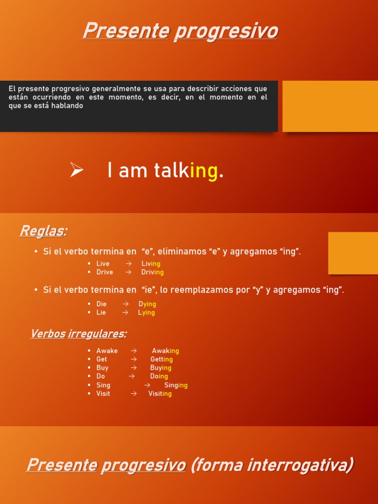 Presente Progresivo PDF