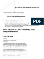 Title - Section 6-1.29 - Swimming Pool Design Standards - New York Codes, Rules and Regulations