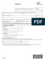 Personal Health Insurance Application Form