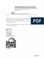 Oct. 22 2021 Grand Forks Sorlie Lighting Request Correspondence