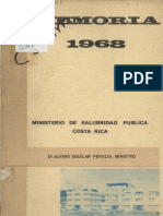 Memoria Ministerio de Salud Costa Rica 1968