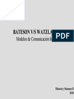 HYS II - Bateson vs  Watzlawick