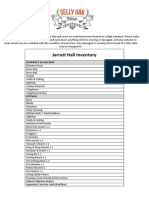 Jarratt Hall Inventory: Entrance & Hallway