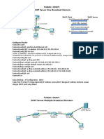 Tugas 1 DHCP: DHCP Server One Broadcast Domain