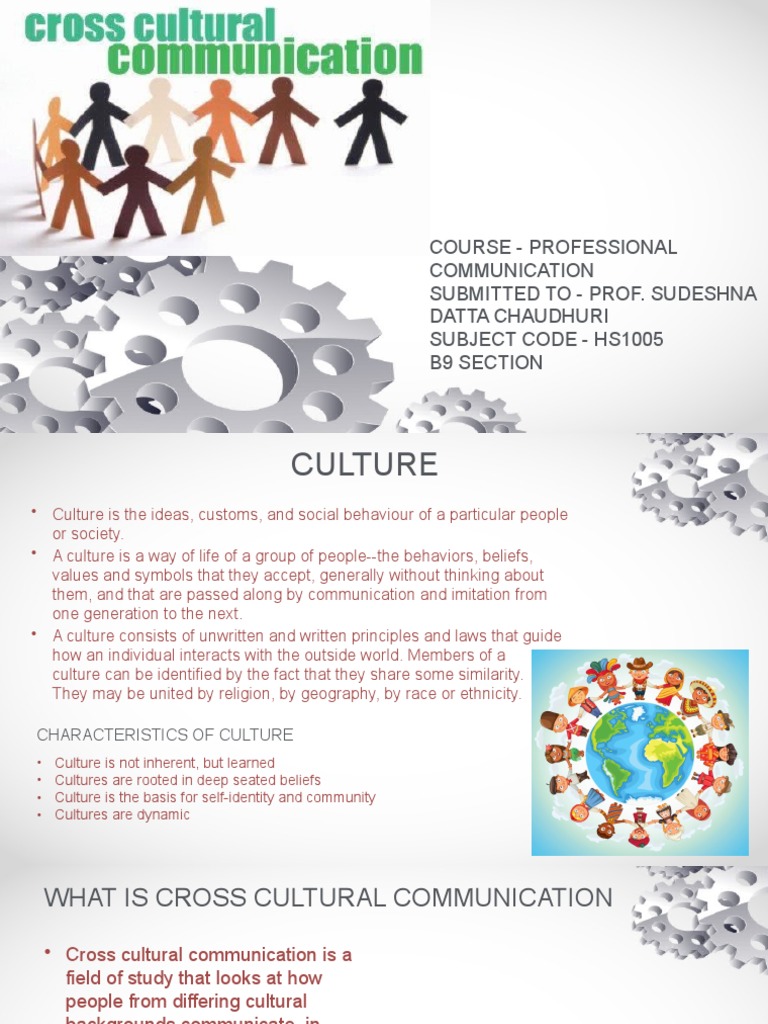 Cross Cultural Communication | PDF | Communication | Nonverbal ...