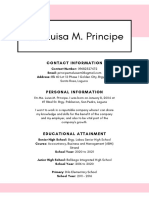 Ma. Luisa M. Principe: Contact Information