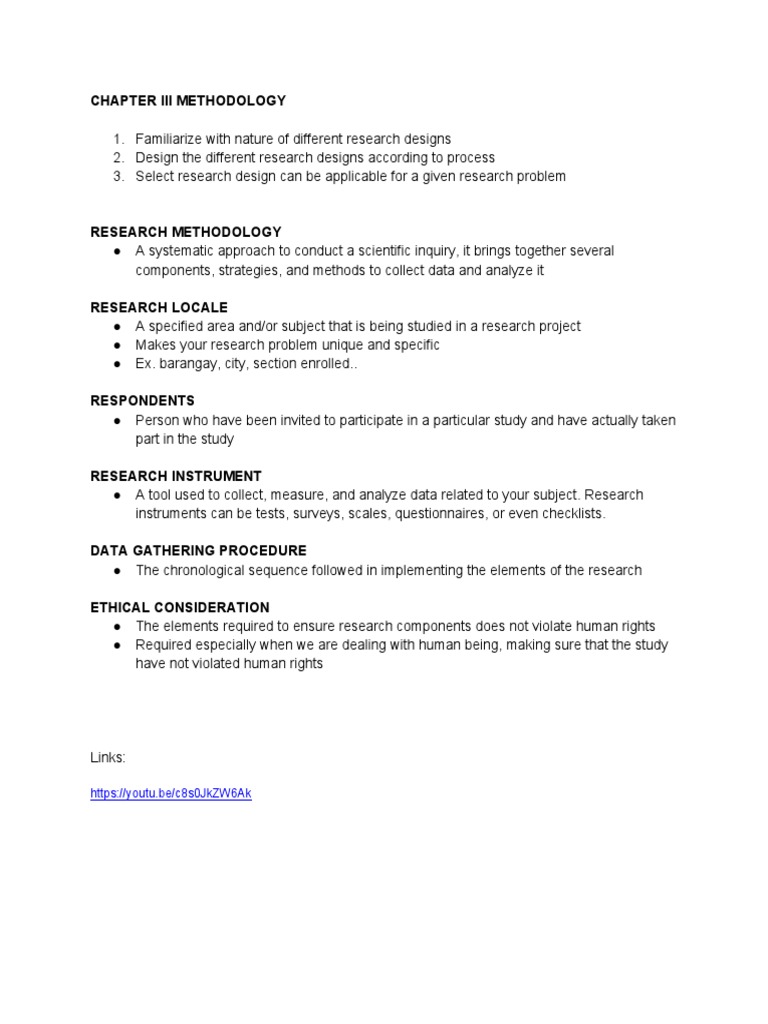 Chapter 3 METHODOLOGY | PDF