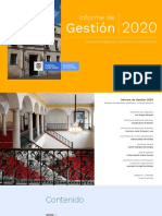 Informe de Gestión 2020 Ministerio Relaciones Exteriores