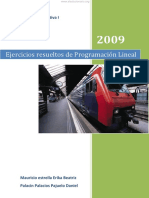 Ejercicios Resueltos de Programación Lineal - 2009