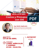 Brochure COSTOS Y PRESUPUESTOS