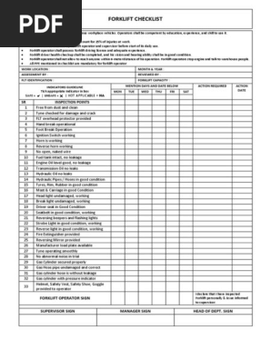 Forklift Checklist-1