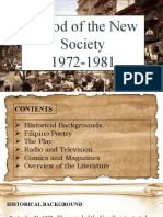 Philippine literature and arts 1972-1981: Theater, poetry, radio and comics