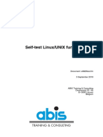 Self-Test Linux/UNIX Fundamentals: Training & Consulting Training & Consulting