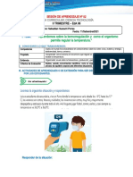 4to - CT - Sesión de Aprendizaje N°02 - Exp 6 - La Termorregulacion - 8 Set - Jiv - Lizeth Lopez