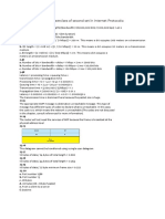 Short Answers To The Exercises of Second Set in Internet Protocols