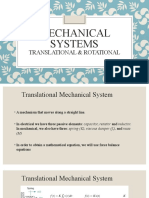 Translational Mechanical Systems Transfer Function