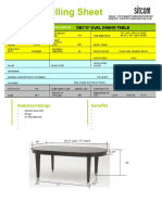 Product Selling Sheet: DEC401-JAV Dec'O' Oval Dining Table