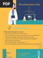 Stoichiometry: Presented By: Jessica Louise O. Galutera Mase