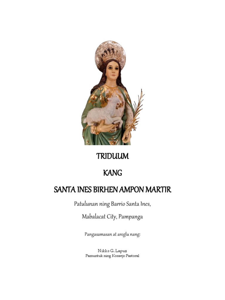 Triduum Santa Ines Mabalacat | PDF