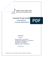 Competing Through Capabilities: Group Assignment Case Study: Mankind Pharma