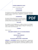 Acuerdo Gubernativo 1034-83 Reglamento General de La Ley de Hidrocarburos