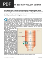 Entrainment Issues in Vacuum Column Flash Zones