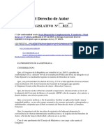 DL 822 Derechos de Autor