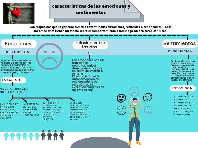 Mapa Conseptual Emociones y Sentimientos | PDF | Las emociones | Sensación